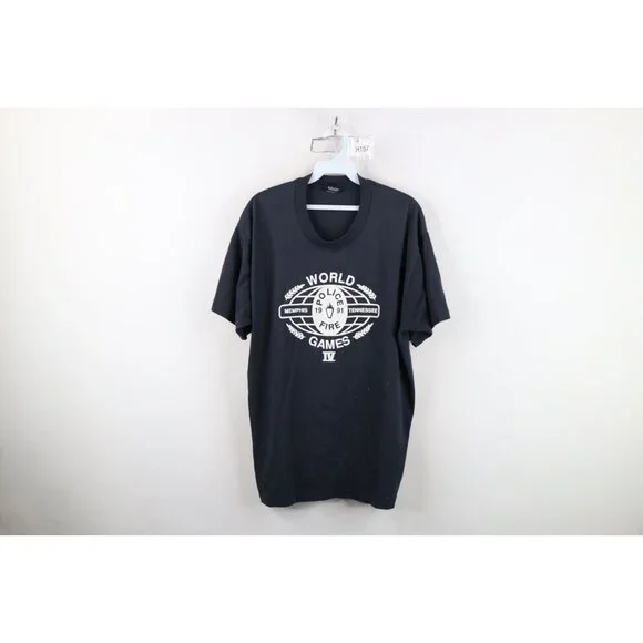 Vintage | Shirts | Vtg 9s Mens Xl Faded 991 Police Fire World 